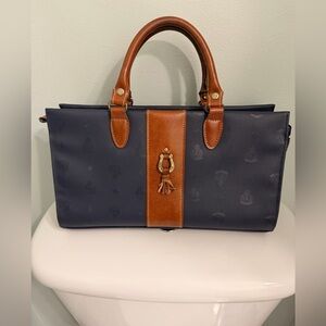 Vintage lux leather tote